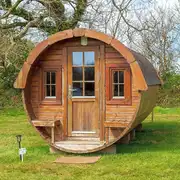 Barrel camping pod at Boscoppa Farm Glamping and Camping Barrel camping pod at Boscoppa Farm Glamping and Camping