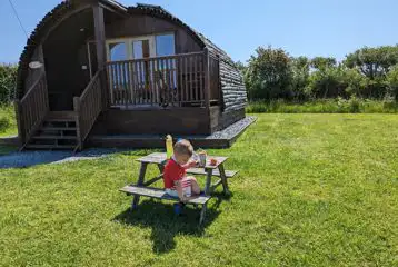 Family friendly glamping pods