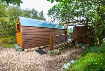 Ramp access to the glamping pod Ramp access to the glamping pod