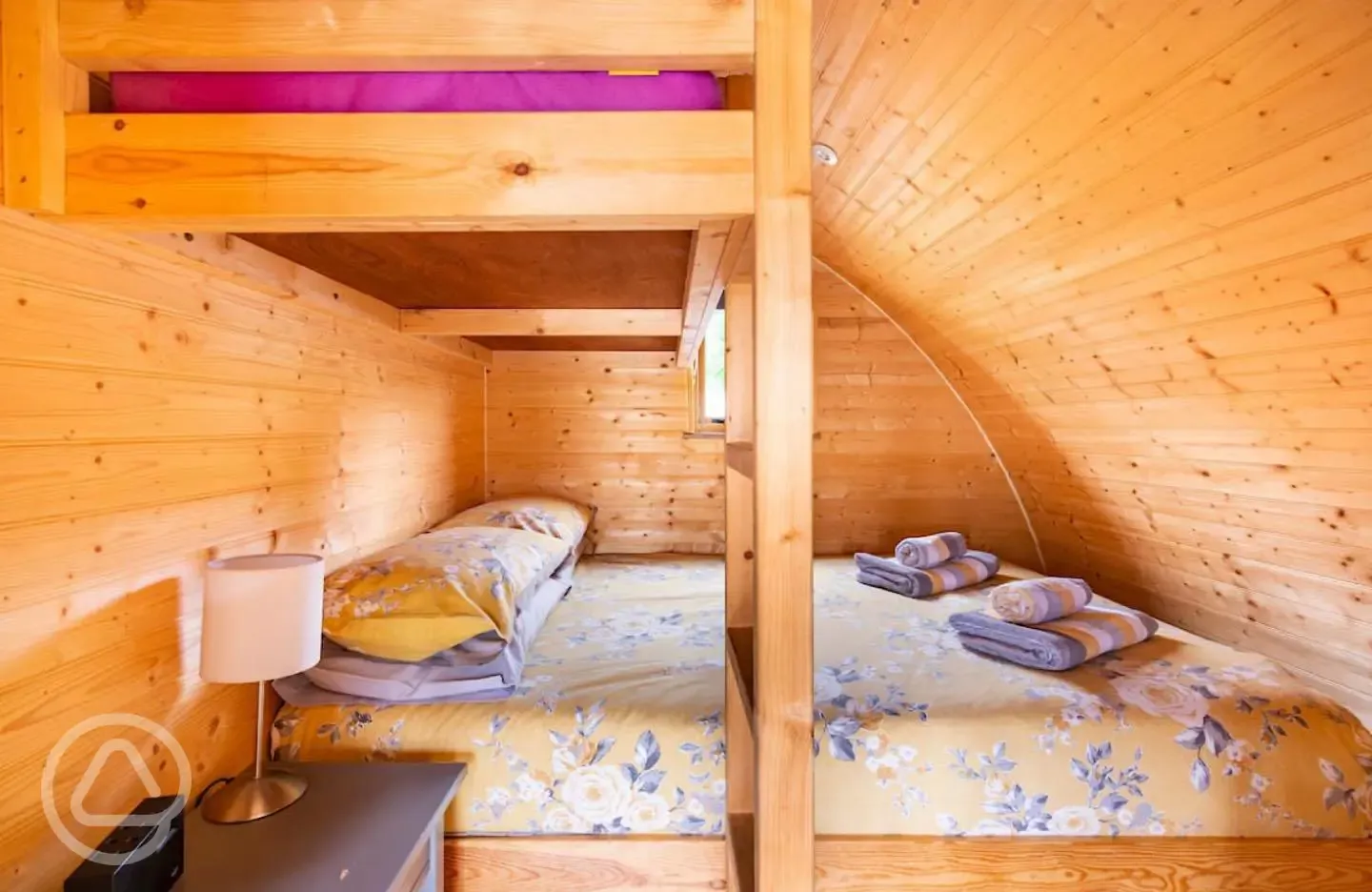 Pen-y-Fan Pemberton Glamping Pod bedroom