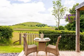 The Lodge outdoor seating area