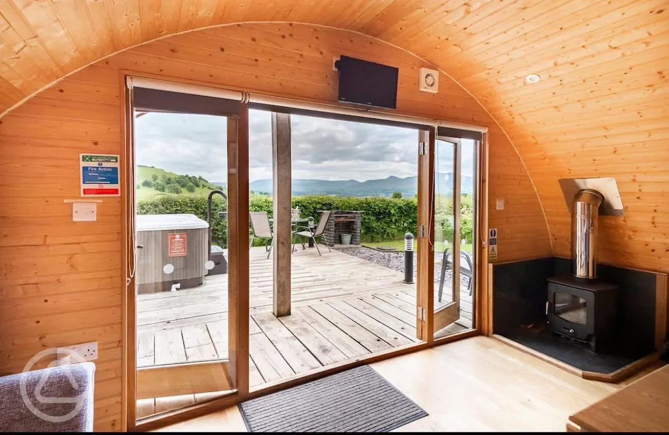 Pen-y-Fan Pemberton Glamping Pod interior