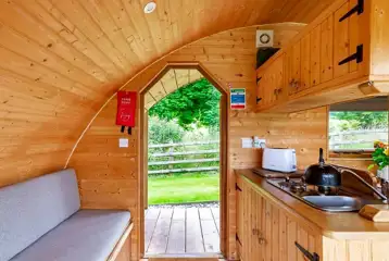 Glamping Pod interior Glamping Pod interior
