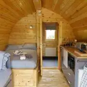 Ensuite glamping pod (four person) interior