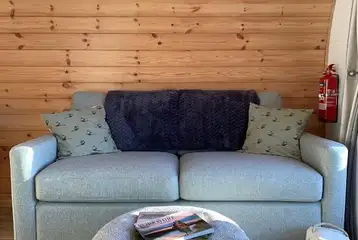 Ensuite glamping pod - sofa