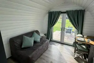 Ensuite glamping pod interior