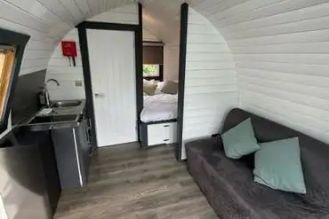 Ensuite glamping pods interior