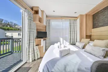 Ensuite glamping pod interior