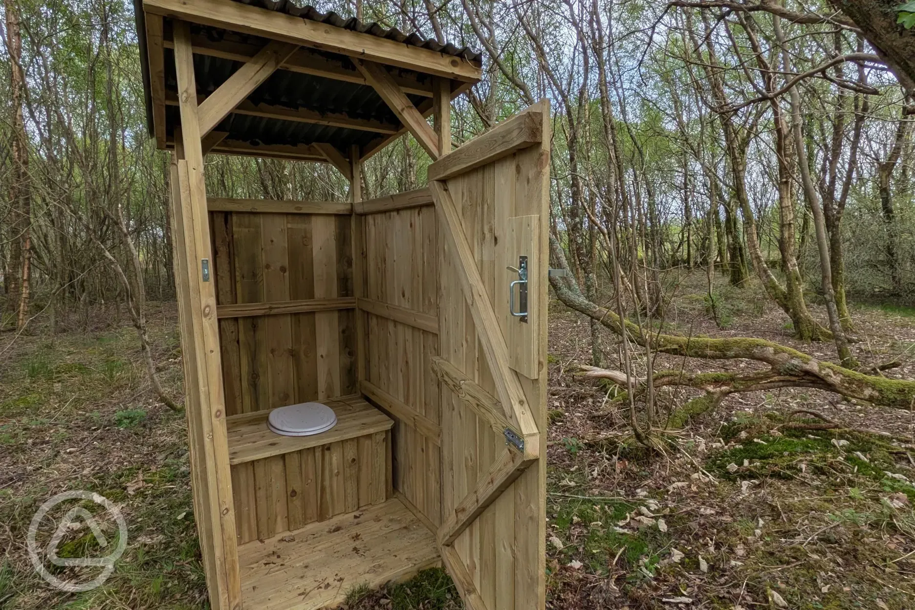 Cabin private compost toilet