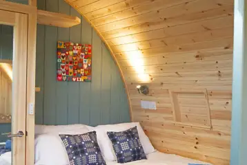 Ensuite glamping pod interior Ensuite glamping pod interior