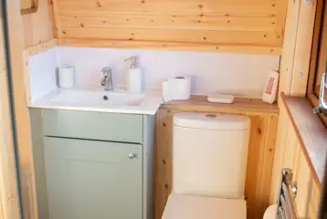 Ensuite glamping pod bathroom Ensuite glamping pod bathroom