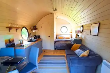 Teilo glamping pod interior Teilo glamping pod interior