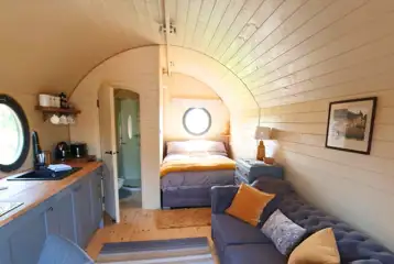 Teilo glamping pod interior Teilo glamping pod interior