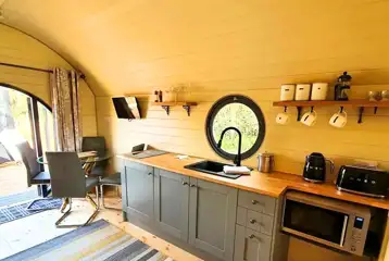 Teilo glamping pod kitchen Teilo glamping pod kitchen