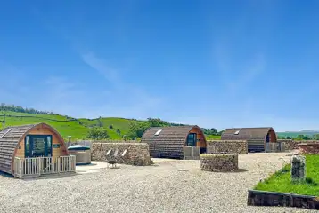 Overview of the three glamping pods at Gillcumber Glamping Pods Overview of the three glamping pods at Gillcumber Glamping Pods