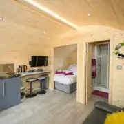 Glamping pod interior