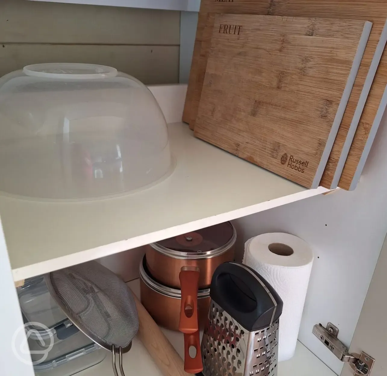 Glamping pod kitchen equipment