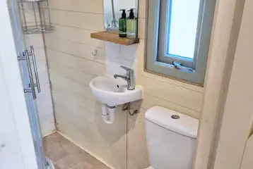 Glamping pod ensuite bathroom Glamping pod ensuite bathroom
