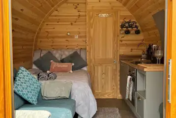 Windsong glamping pod interior Windsong glamping pod interior
