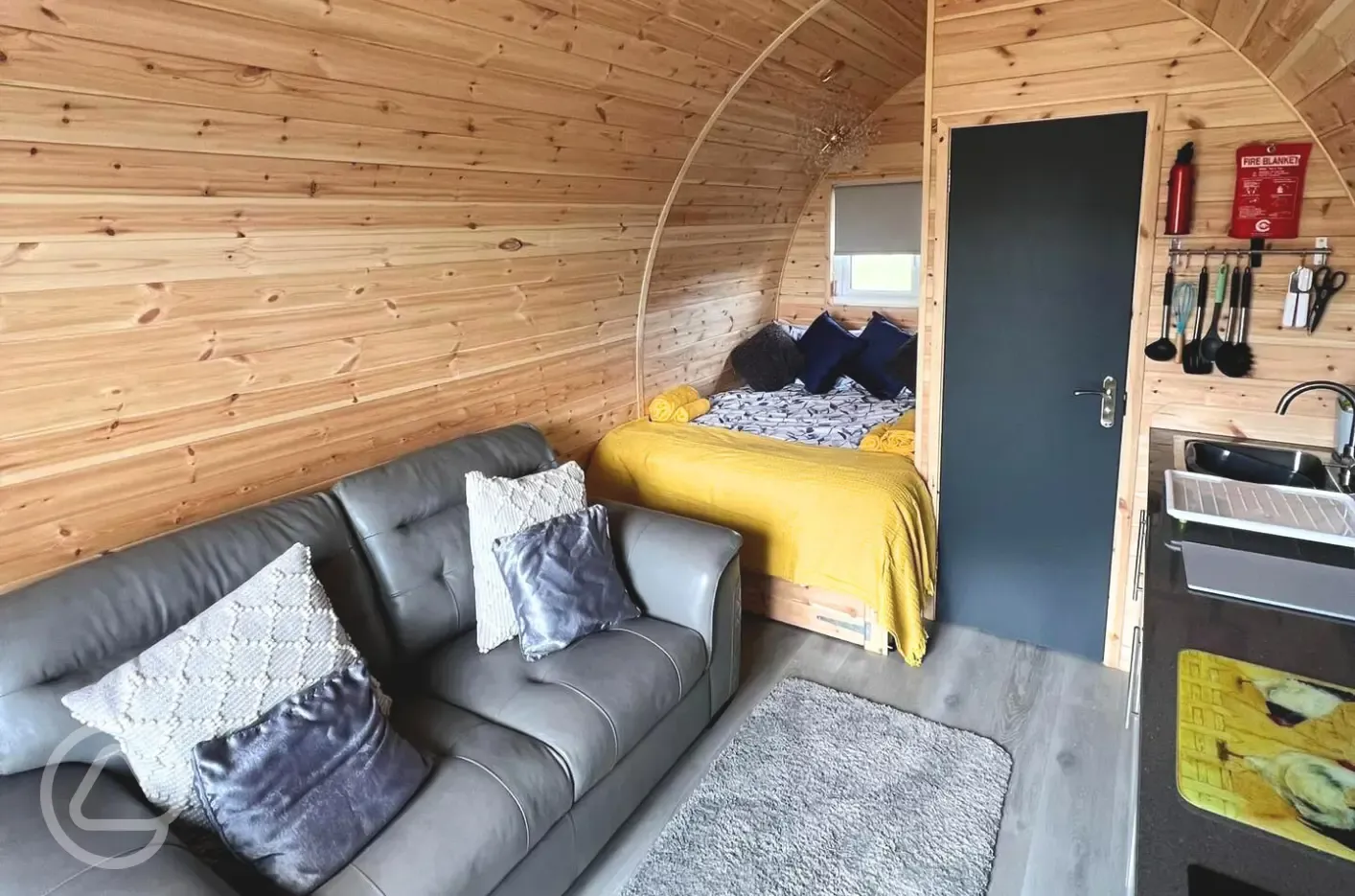 Seadreams glamping pod interior
