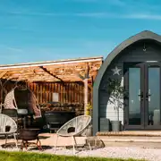 The Folds ensuite glamping pod