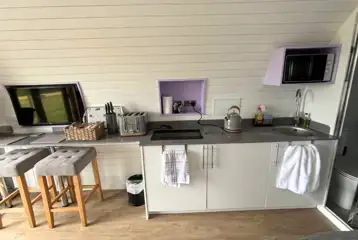 Glamping pod kitchen Glamping pod kitchen