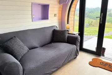 Glamping pod double sofa bed Glamping pod double sofa bed