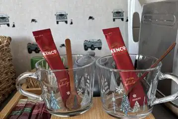 Glamping pod breakfast bar Glamping pod breakfast bar