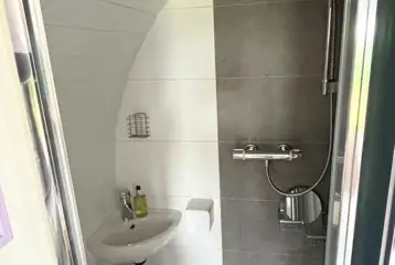Glamping pod ensuite bathroom Glamping pod ensuite bathroom
