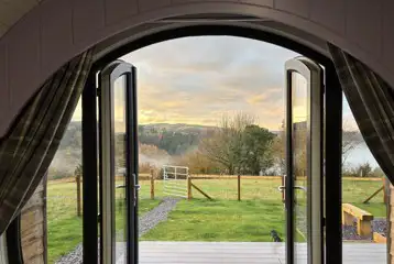 Mountain view from the pod