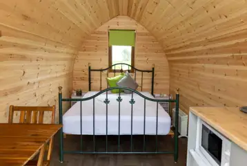 Deer camping pod interior Deer camping pod interior