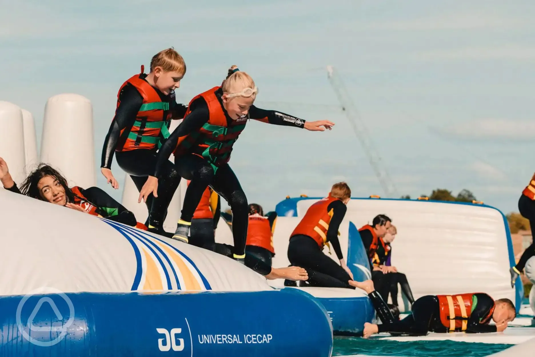 Aqua park activities