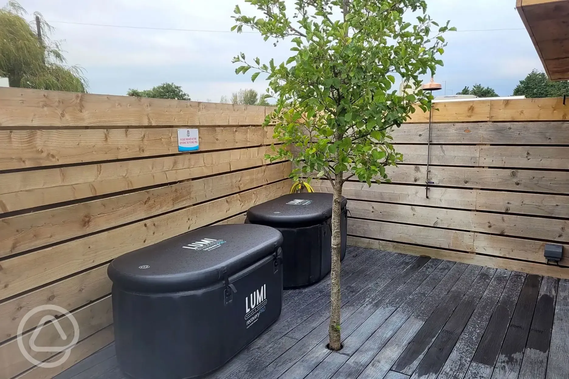 Cold plunges at Whitemills Wake