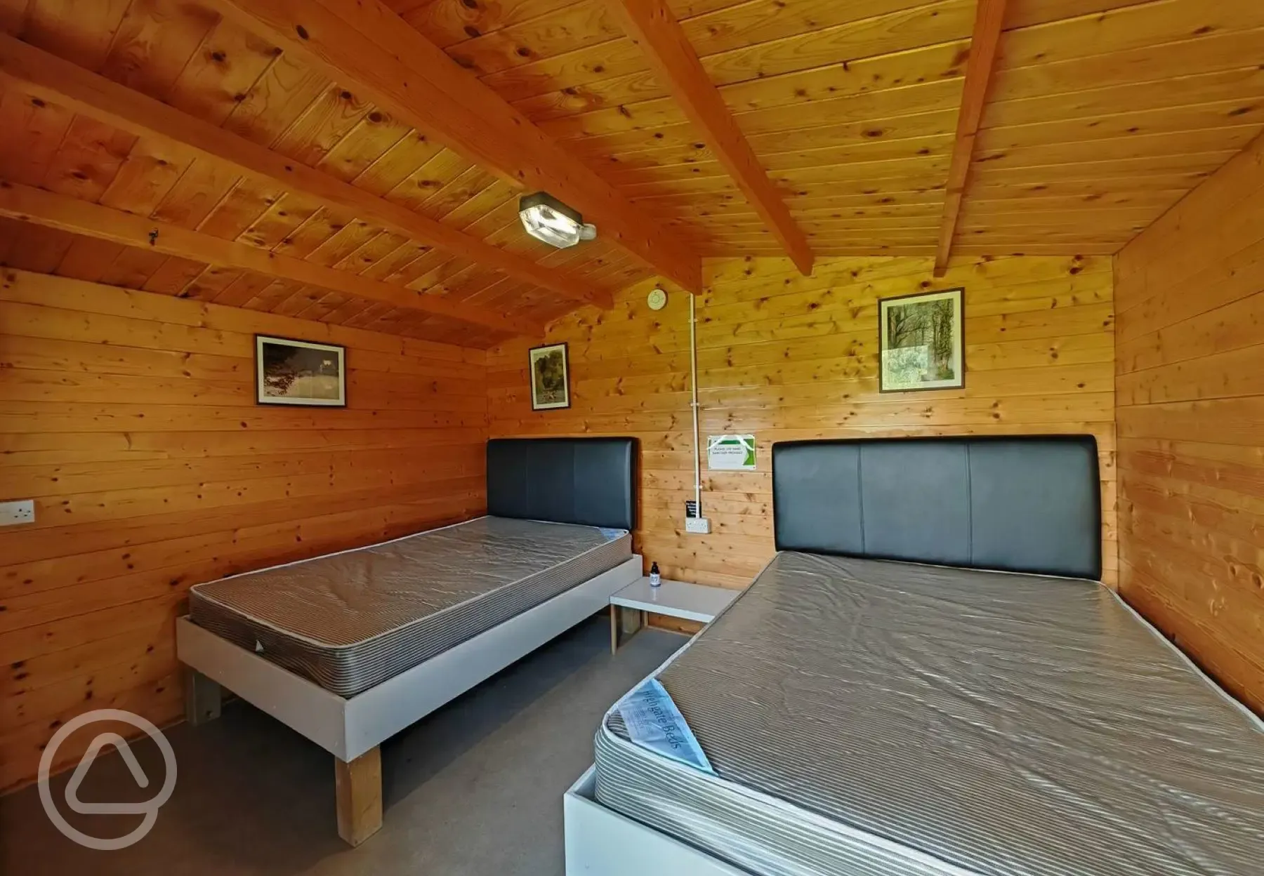 Camping cabin interior