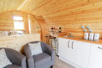 Embden glamping pod interior Embden glamping pod interior