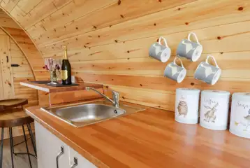 Embden glamping pod kitchenette Embden glamping pod kitchenette