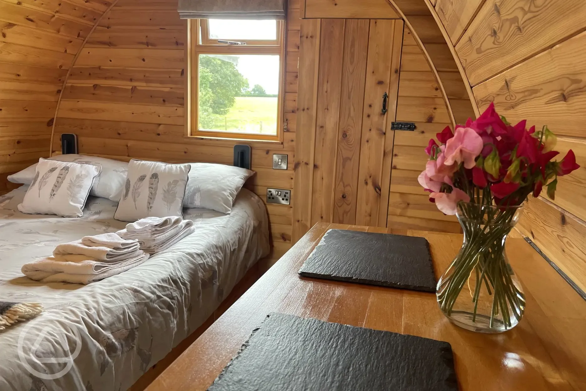 Embden glamping pod interior