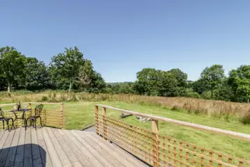 Embden glamping pod private garden area