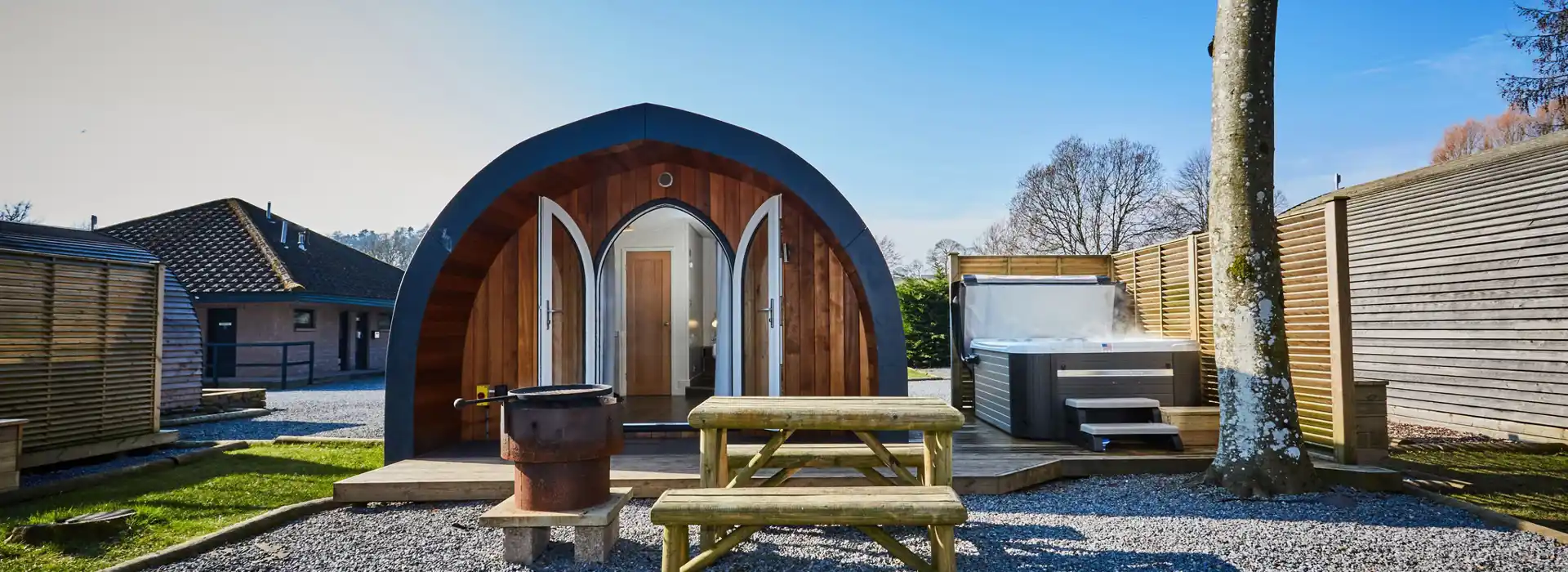 Camping and glamping pods in Scotland