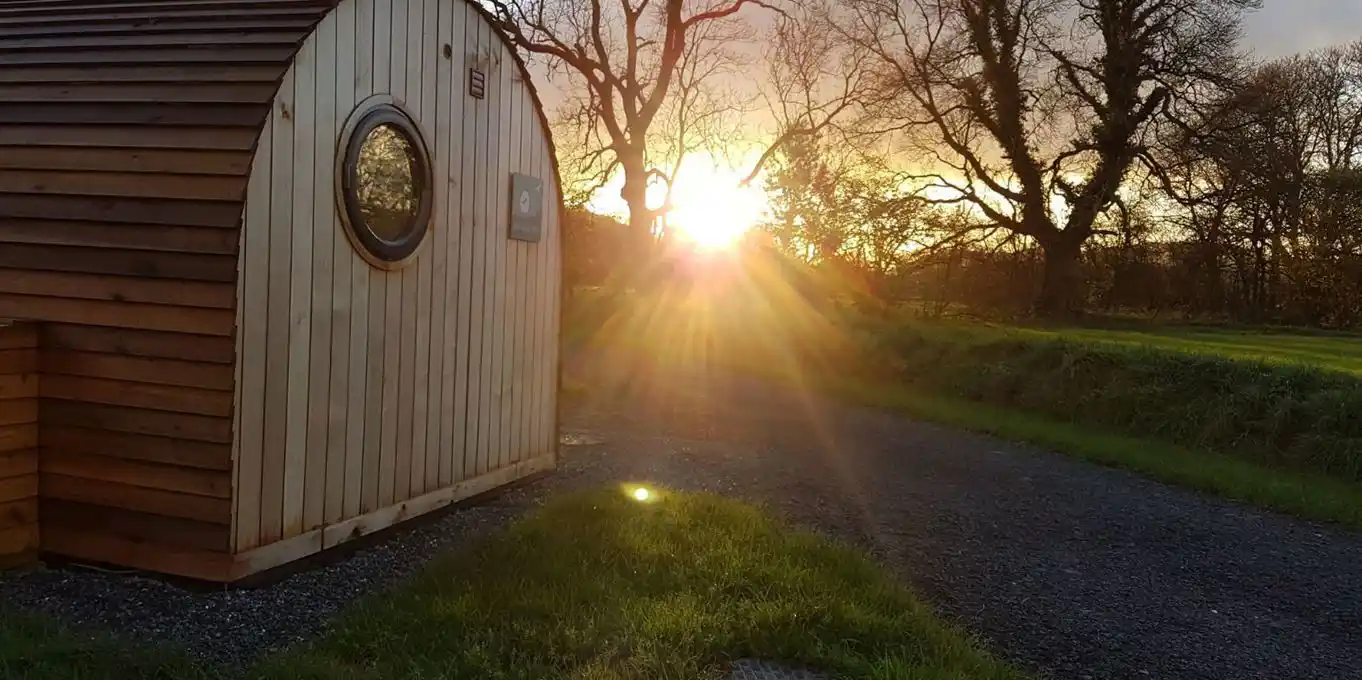 Camping pods in West Wales