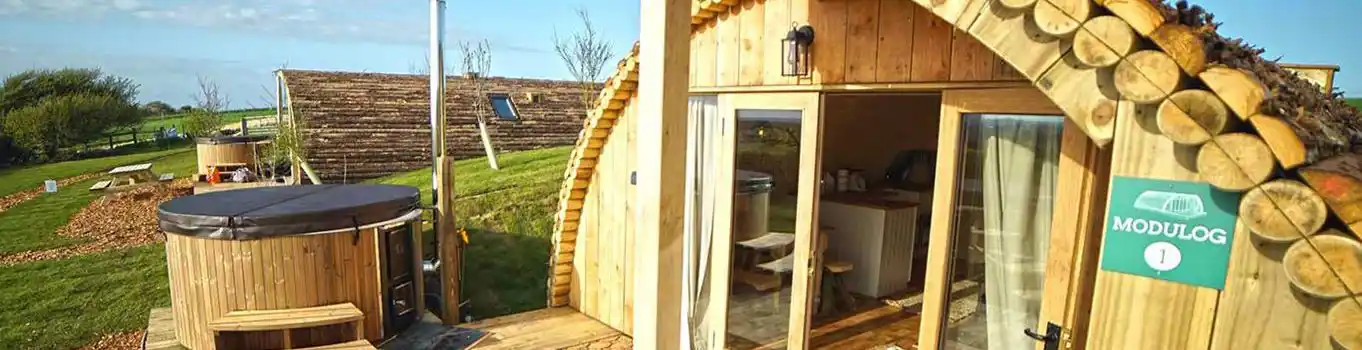 Camping pods on the Isle of Wight