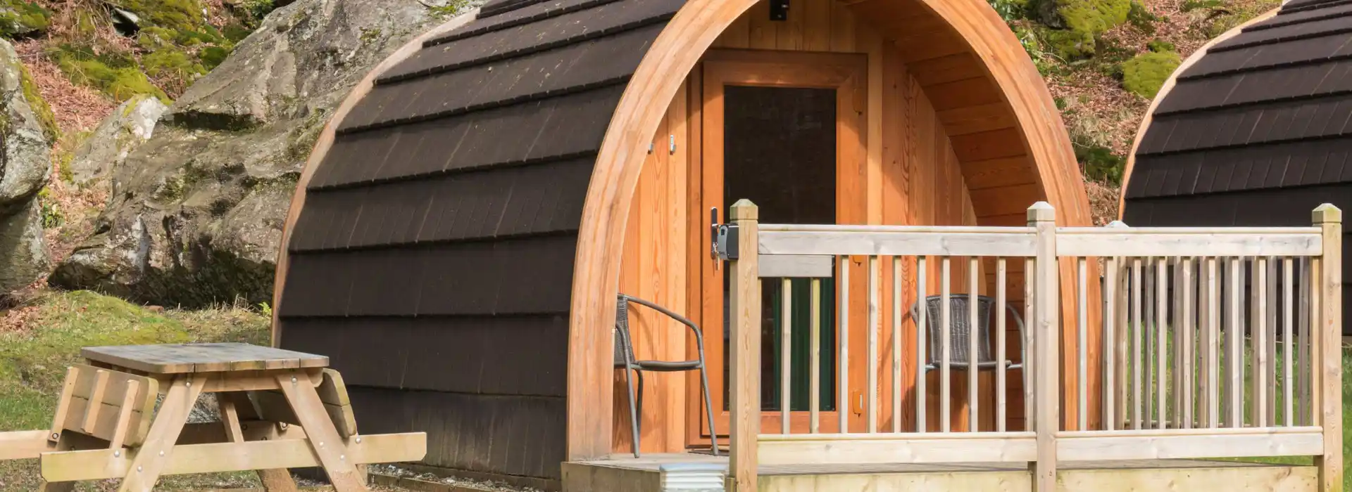 Hexham camping and glamping pods