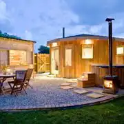 The Secret Roundhouse with hot tub
