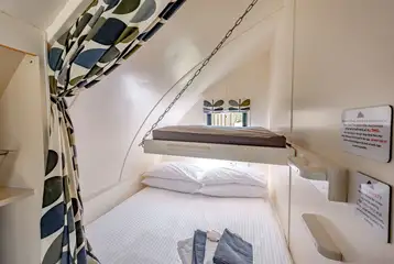 Drop-down single bunk for kids under 12