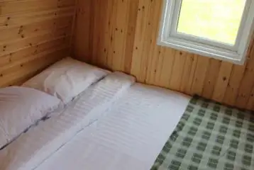 Camping pod interior