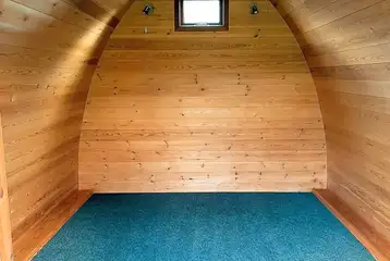 Standard pod with an unfurnished interior