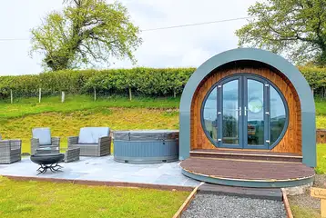 Three person pods at Great House Farm Luxury Pods and Self Catering in Powys Three person pods at Great House Farm Luxury Pods and Self Catering in Powys