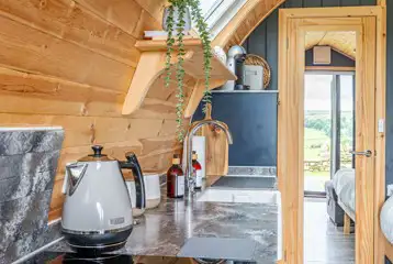 Willow glamping pod kitchenette 