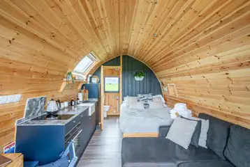 Willow glamping pod interior