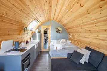 Alanna glamping pod interior